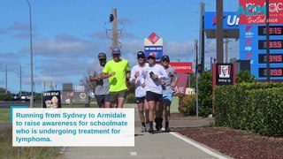 Ted Chicks runs from Sydney to Armidale to raise money for charity supporting his mate with cancer battle