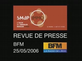 SMAP IMMO 2006 sur BFM salon immobilier
