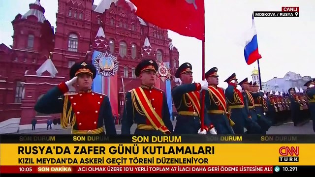 Rusya'da 'Zafer Günü' kutlamaları başladı: Kızıl Meydan'da gövde gösterisi!