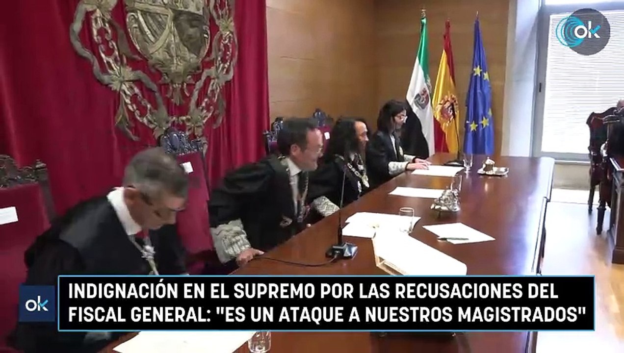 Indignación en el Supremo por las recusaciones del fiscal general: "Es un ataque a nuestros magistrados"