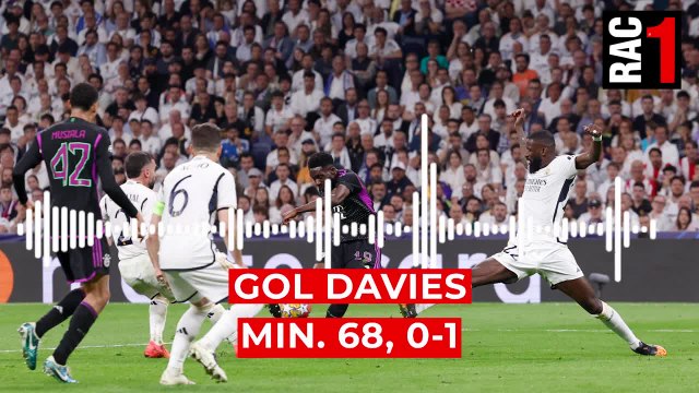 La narración de RAC 1 a los goles del Real Madrid 2 - Bayern 1