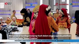 Sandiaga Uno Lewat 'Green Creative Aceh' Ajak Pelaku Ekonomi Kreatif di Banda Aceh Terus Berinovasi