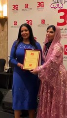 سوسن بدر تظهر مع حفيدتها وظهور مميز لسميه الخشاب بفستان أزرق من احتفالية ثلاثينية مركز راشد