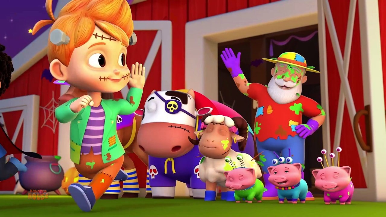 Old Mac Joe Had A Haunted Farm + More Halloween Cartoon And Scary Nursery Rhyme For Children