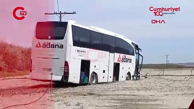 Kayseri'de yolcu otobüsü şarampole yuvarlandı! Yaralılar var