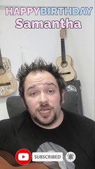 Happy Birthday, Samantha! Geburtstagsgrüße an Samantha