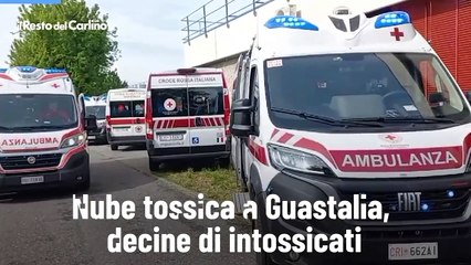 Nube tossica a Guastalla, decine di intossicati: il video