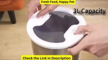 Automatic Feeder For Cat Dog Foods Automatic Dispenser Stainless Steel Double Bowls Pet Cats Dogs With Recording Timing Feeder