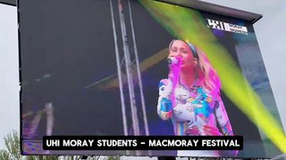 UHI Moray students talk about their experience of working at MacMoray Festival.