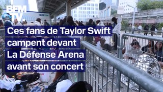 Ces fans de Taylor Swift campent devant La Défense Arena avant son premier concert