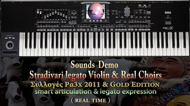 Korg Pa4X-Pa3X Pa2X Stradivari legato violin & Real Choirs