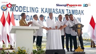 Presiden Jokowi kunjungan kerja ke Karawang untuk meresmikan tambak