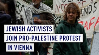 Jewish activists join pro-Palestine protest in Vienna