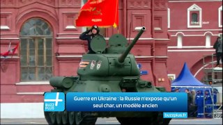 Guerre en Ukraine : la Russie n'expose qu'un seul char, un modèle ancien