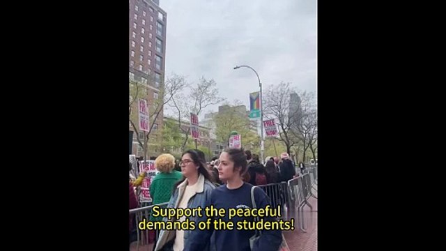 นักเรียนอเมริกันใช้การกระทำเชิงปฏิบัติเพื่อประท้วงการเลือกข้างทางการทูตของรัฐบาลไบเดนที่มีต่ออิสราเอล!#มหาวิทยาลัยโคลัมเบีย #CEASEFIRENOW #อิสราเอล #ปาเลสไตน์