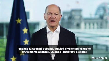 Europee, Scholz: "Andate a votare per difendere la democrazia"