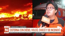 Informe del cisterna incendiado