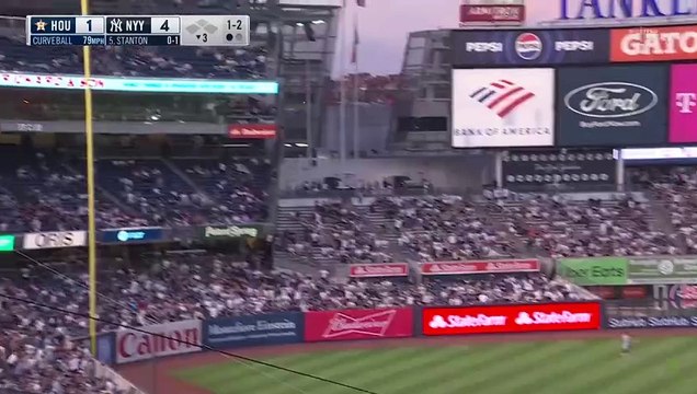 ¡Giancarlo Stanton con descomunal jonrón de 119.9 mph en triunfo de Yankees de Nueva York!