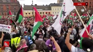 İsrail'in Eurovision Şarkı Yarışması'na katılması, İsveç'te protesto edildi