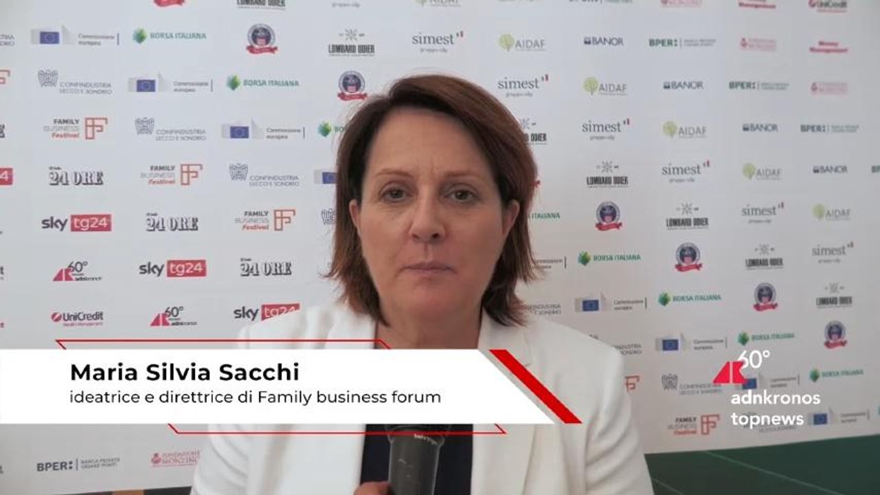 Sacchi (Family business forum): "Ogni impresa nasce da una famiglia"
