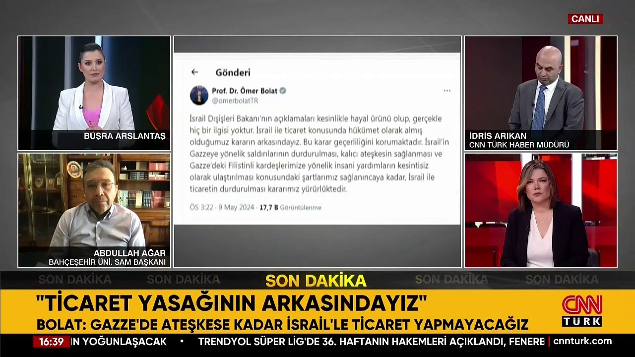 Bakan Bolat açıkladı: İsrail ile ticaret konusunda aldığımız kararın arkasındayız