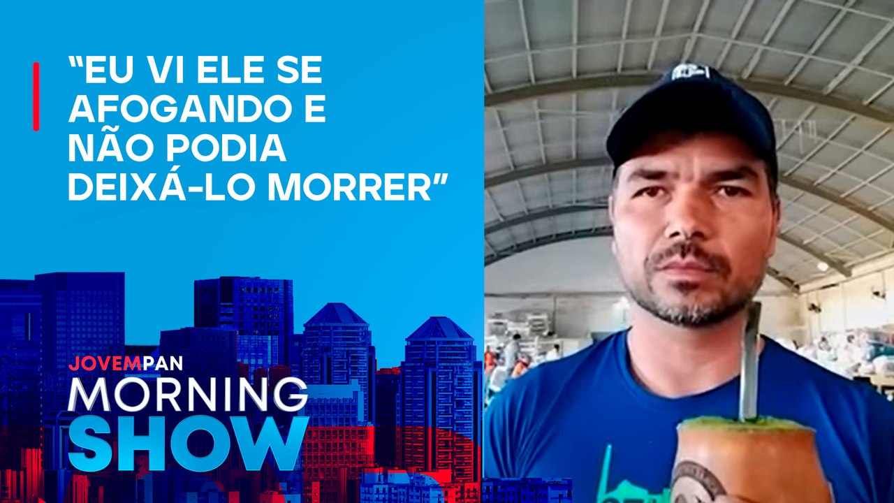 Vice-prefeito de Santo Antônio da Patrulha MERGULHA para SALVAR CAVALO submerso