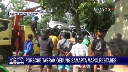 Fakta Baru Mobil Porsche Tabrak Kantor Mapolrestabes Medan
