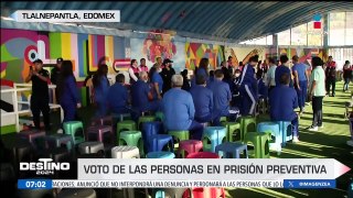 Personas en prisión preventiva en Tlalnepantla ejerciero su derecho al voto