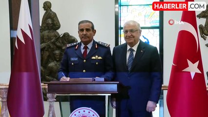 Bakan Güler, Katar Genelkurmay Başkanı Al-Nabet'i kabul etti