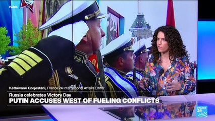 Putin accuses West of fueling conflicts on WWII Victory Day