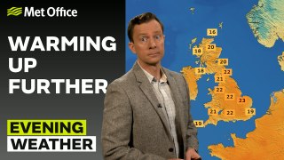 Met Office Evening Weather Forecast 09/05/24 - Further warmth and sunshine tomorrow