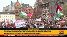 Eurovision önünde Gazze protestosu