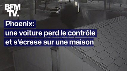 Phoenix: une voiture perd le contrôle et s'envole avant d'atterrir devant une maison