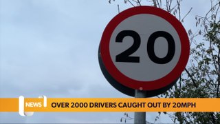 Over 2000 drivers caught out by 20mph