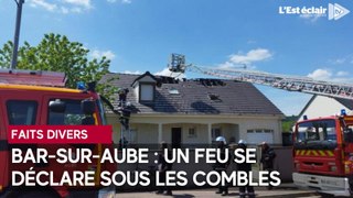 Un feu s’est déclaré sous les combles d’une habitation de Bar-sur-Aube
