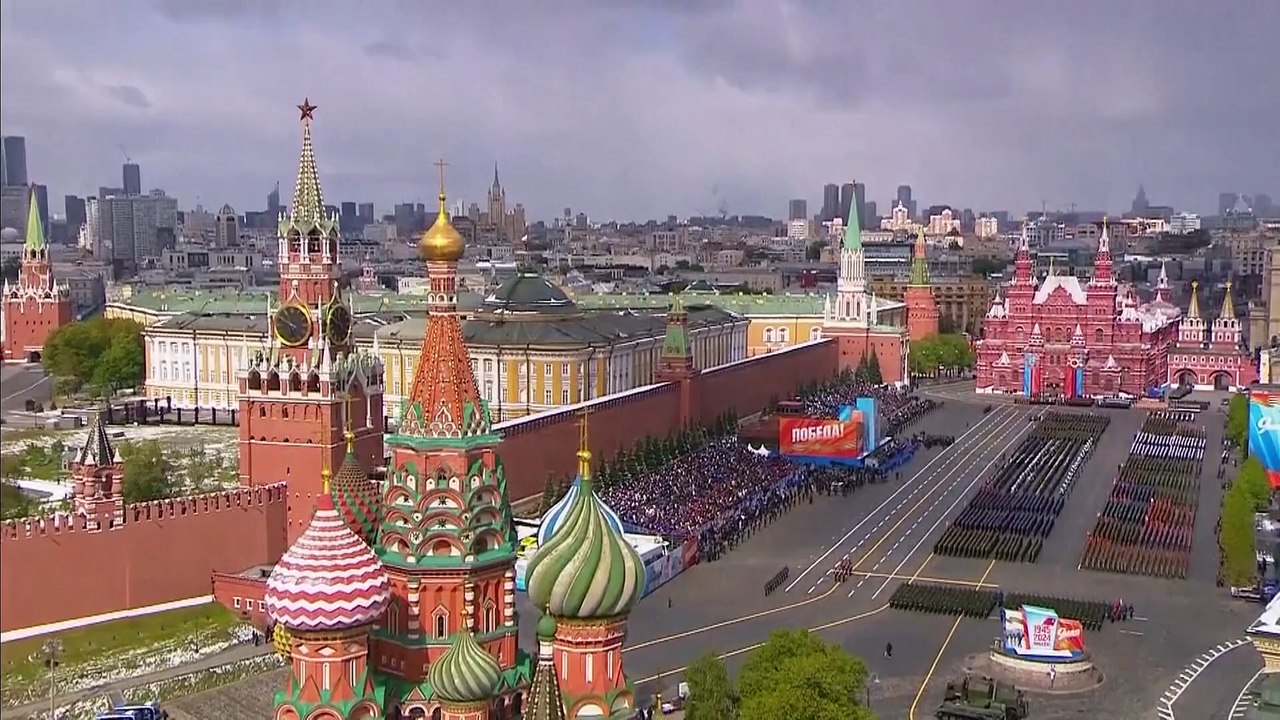 Russlands Parade zum Tag des Sieges im Namen der sogenannten Spezialoperation in der Ukraine