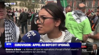 Eurovision: ces manifestants appellent au boycott d'Israël à Malmö