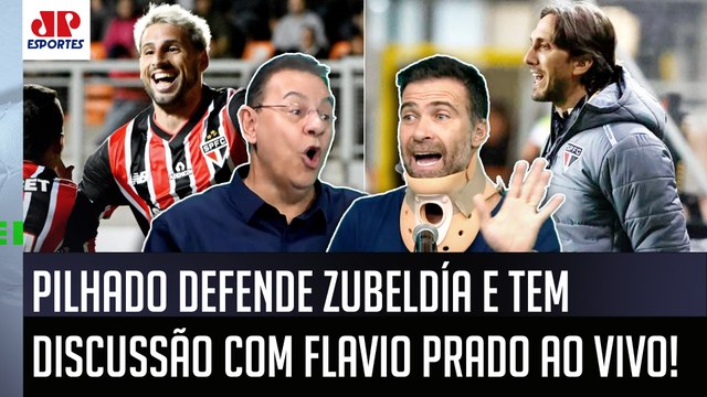 Pilhado DESTRUIU Flavio Prado? VOCÊ É PALHAÇO! É BRILHANTE o início do Zubeldía no São Paulo e...