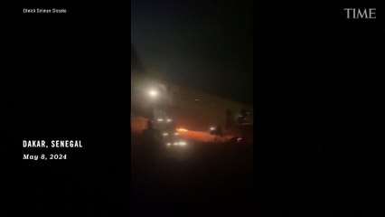 Boeing 737 Catches Fire and Skids Off Runway at a Senegal Airport, Injuring 10 People