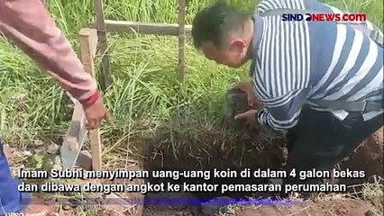 Penjual Martabak Beli Rumah dengan Uang Koin Pecahan Rp1000 di Banyuwangi