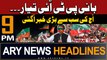 ARY News 9 PM Prime Time Headlines | 9th May 2024 | Bani PTI Taiyar... - Today's Big News