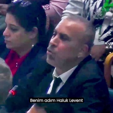 Haluk Levent, BM'de konuştu