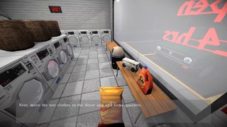 Laundry Night - Playthrough (PSX-style horror game)