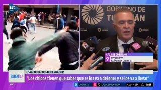 Jaldo, gobernador de Tucumán, propone detener a menores que delincan en la vía pública