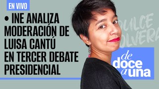 #EnVivo #DeDoceAUna ¬ INE analiza moderación de Luisa Cantú en debate ¬ Marea rosa no engañó: AMLO
