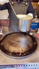 Amazing Skills! Famous Korean Crepes #shortvideo