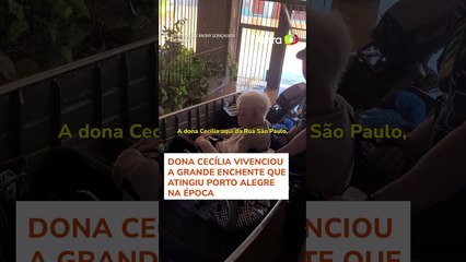 Aos 96 anos, sobrevivente da enchente de 1941 é resgatada em RS #shorts