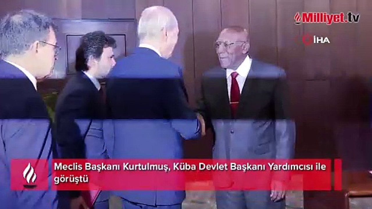 Meclis Başkanı Kurtulmuş, Küba Devlet Başkanı Yardımcısı ile görüştü