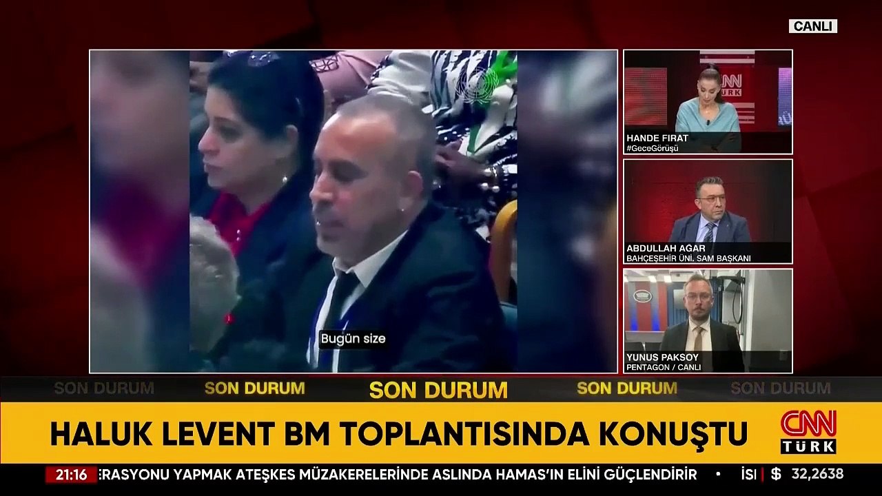 Haluk Levent, BM toplantısında Gazze'deki katliamı anlattı