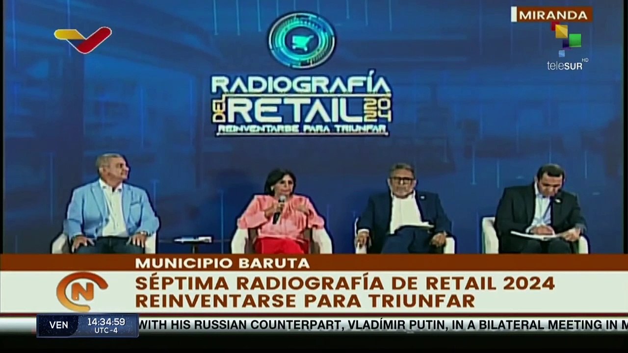 VP Delcy Rodriguez highlights Venezuela's economic growth during the first four months of the year